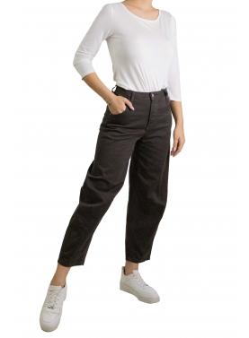 Pantaloni ampi vita alta con tasche Please
